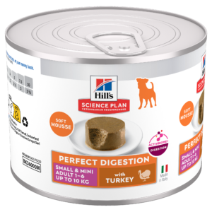Hill’s Science Plan Perfect Digestion Adult Small & Mini Mousse con Tacchino – Umido cane 200 g