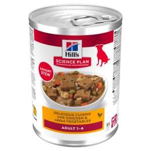 Hill’s Science Plan Adult Spezzatino con Pollo e Verdure – Umido cane 363 g
