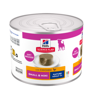 Hill’s Science Plan Mature Adult 7+ Small & Mini Mousse con Pollo – Umido cane 200 g