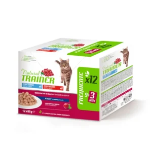 Natural Trainer Bocconcini Adult Multipack Tonno e Manzo 12 x 85 g