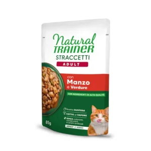 Natural Trainer Straccetti Adult con Manzo e Verdure 85 g