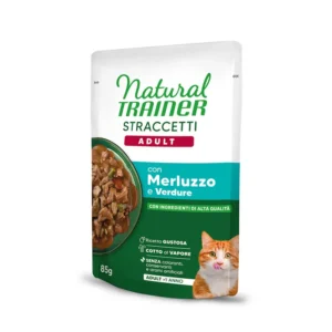Natural Trainer Straccetti Adult con Merluzzo e Verdure 85 g