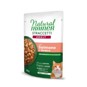 Natural Trainer Straccetti Adult con Salmone e Verdure 85 g