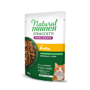 Natural Trainer Straccetti Sterilised con Pollo 85 g
