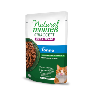 Natural Trainer Straccetti Sterilised con Tonno 85 g
