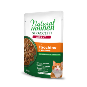 Natural Trainer Straccetti Adult con Tacchino e Verdure 85 g