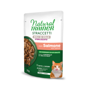 Natural Trainer Straccetti Boli di Pelo con Salmone 70 g