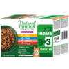 Natural Trainer Straccetti Sterilised Multipack 4 gusti (Manzo, Salmone, Pollo e Tonno) 12 x 85 g